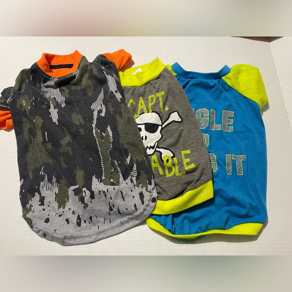 Set of 3 Bret Michaels dog shirts size large